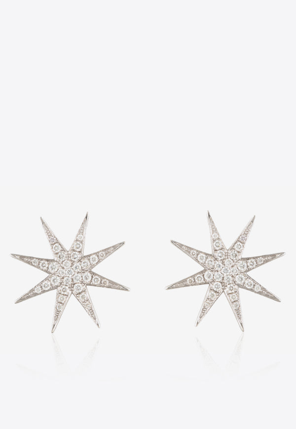 Sparkle Collection Earrings in 18-karat White Gold with White Diamonds