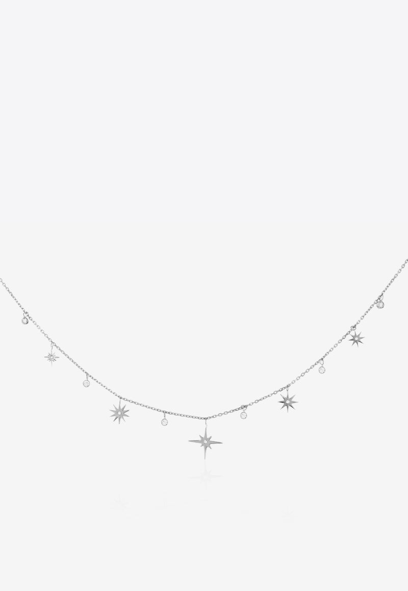 Sparkle Collection Necklace in 18-karat White Gold with White Diamonds