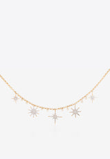 Sparkle Collection Necklace in 18-karat Yellow Gold with White Diamonds