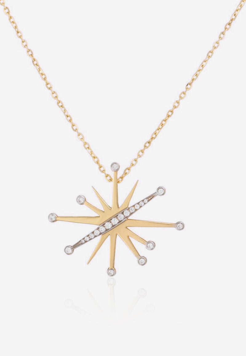 Special Order- Diamond Splash Collection Necklace in 18-karat Yellow Gold and White Diamonds
