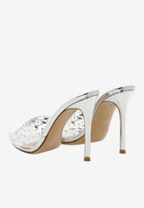 Gianvito Rossi Halley 110 Crystal-Embellished PVC Mules Silver G17670 15RIC GMETRAR METAL TRASP SILVER