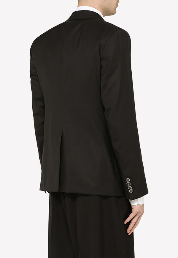 Dolce & Gabbana Wool Single-Breasted Suit Black G2QH0TFU3MB/M_DOLCE-N0000