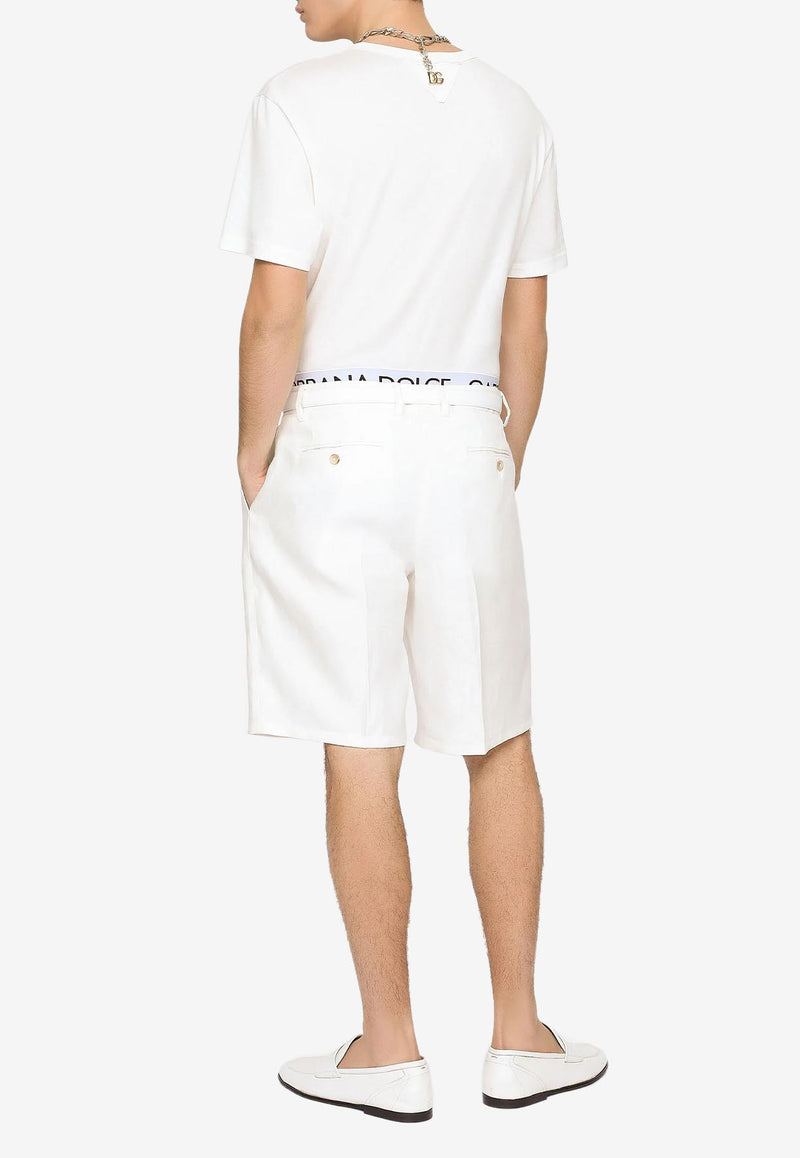 Dolce & Gabbana Printed Short-Sleeved T-shirt White G8KBAZ G7C7G W0111