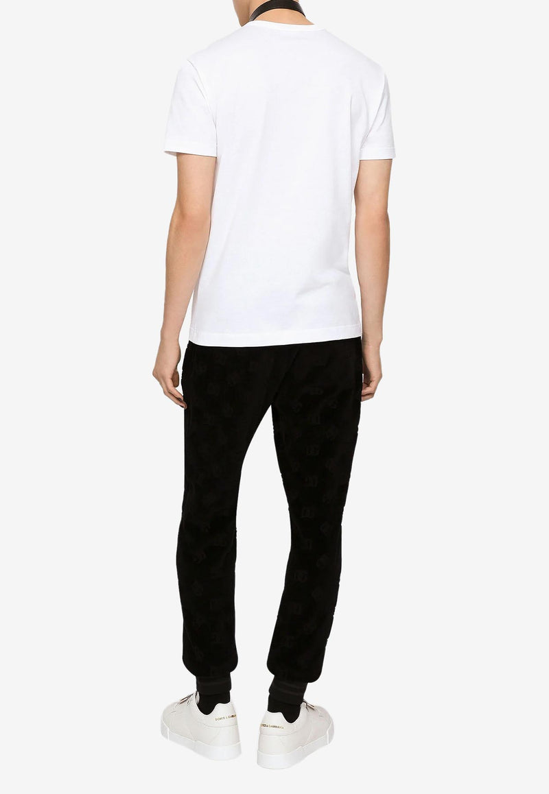 Dolce & Gabbana Logo Patch Pocket Short-Sleeved T-shirt White G8OZ8T FU7EQ HAVAN