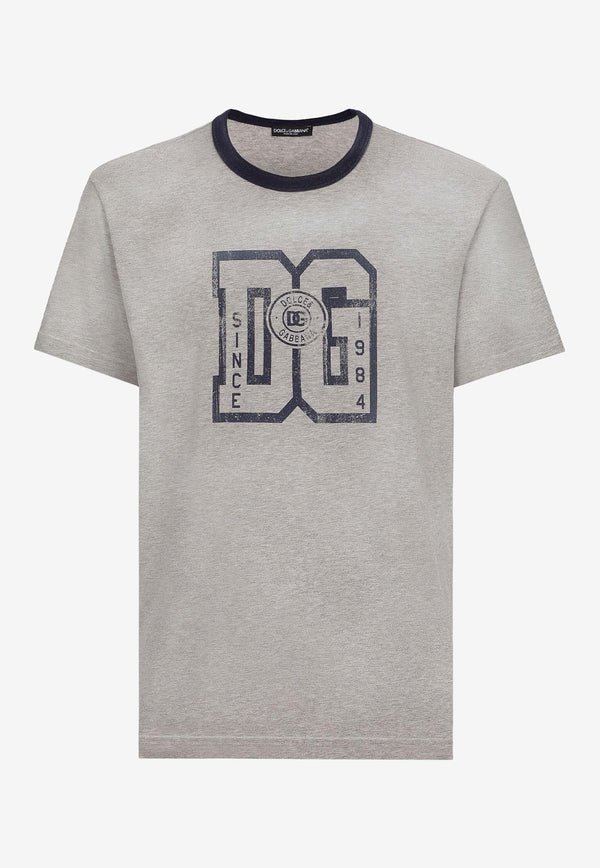 Dolce & Gabbana Logo Short-Sleeved T-shirt Gray 