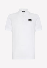 Dolce & Gabbana Logo-Plaque Polo T-shirt White G8PL4T G7F2H W0800