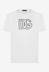 Dolce & Gabbana Logo Monogram Short-Sleeved T-shirt White 