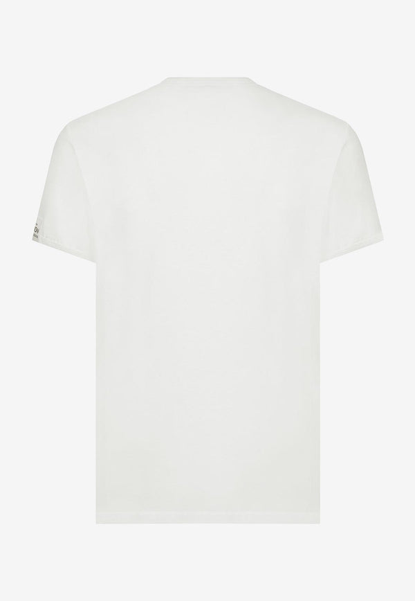 Dolce & Gabbana Slogan-Print Short-Sleeved T-shirt White G8QL1T G7I3E S9000