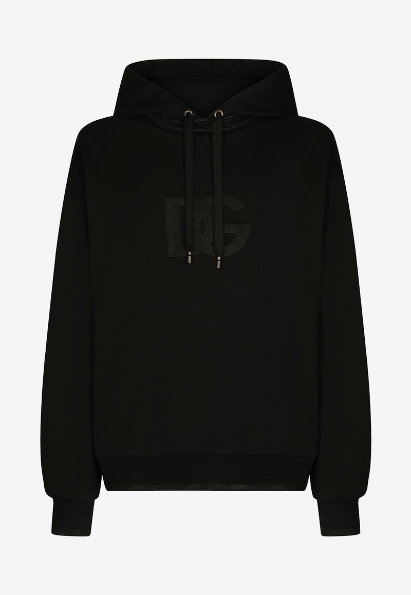 Dolce & Gabbana Logo Monogram Hooded Sweatshirt Black G9ZL0Z FU7DU N0000