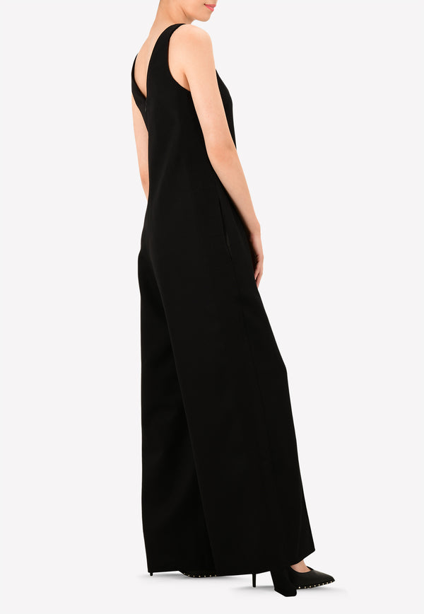 Wide-Leg Gaia Overalls with Side Strip