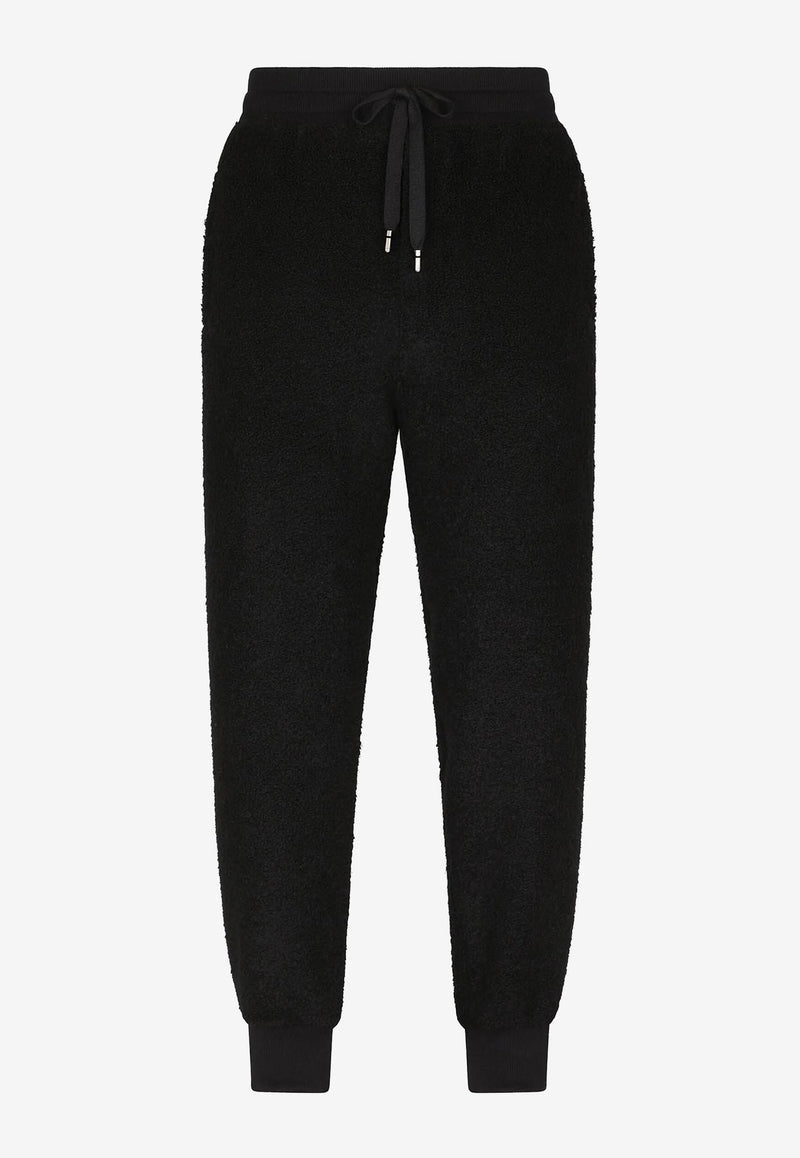 Dolce & Gabbana Track Pants with Branded Bands Black GV81AT HU7MT N0000