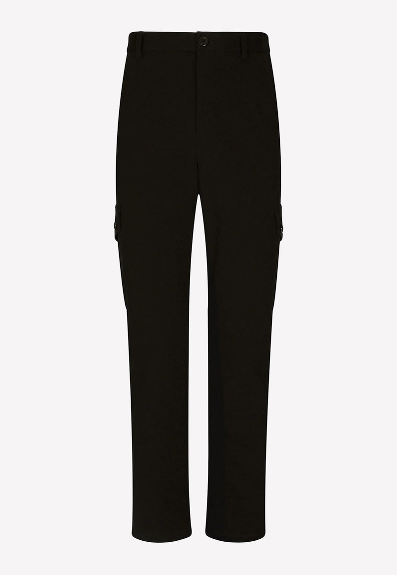 Dolce & Gabbana Slim-Leg Cargo Pants GVA8AT GF805 N0000 Black