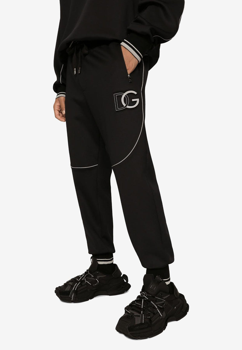 Dolce & Gabbana Logo Monogram Track Pants Black GVSCAZ FUGK6 N0000