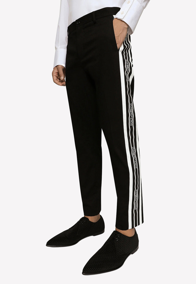 Dolce & Gabbana Slim-Leg Tailored Pants GVWJET FUFHT N0000 Black