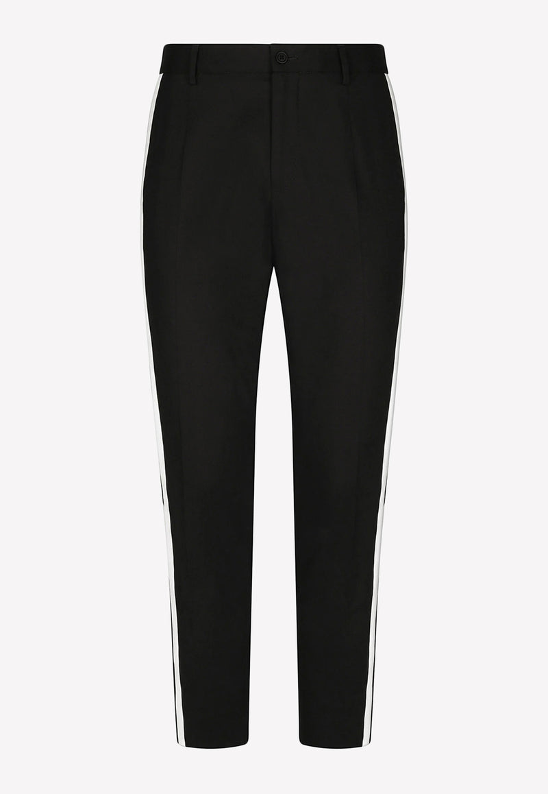Dolce & Gabbana Slim-Leg Tailored Pants GVWJET FUFHT N0000 Black