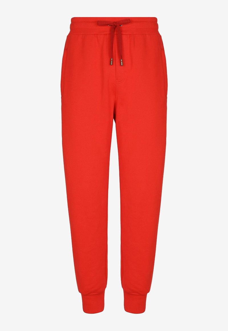 Dolce & Gabbana Logo-Embroidered Track Pants Red GVXEHZ FU7DU R0156