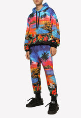 Dolce & Gabbana Hawaiian Print Track Pants GVXQHT HI7RJ HH4JL Multicolor