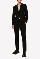 Dolce & Gabbana DG Patch Track Pants GVZAEZ FUGP0 N0000 Black