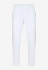 Dolce & Gabbana Coral Printed Track Pants White GW13EZ FUFJR W0800