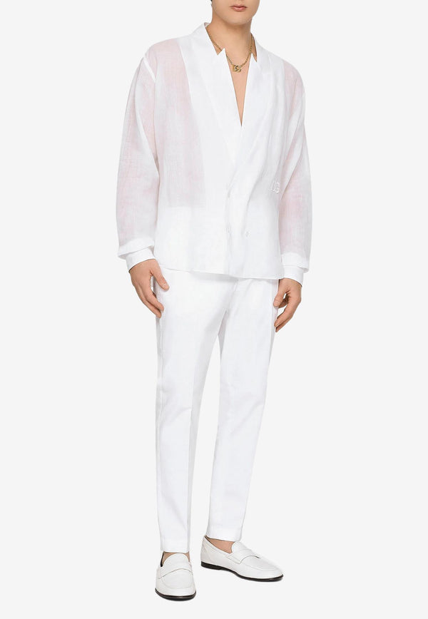 Dolce & Gabbana Coral Printed Track Pants White GW13EZ FUFJR W0800