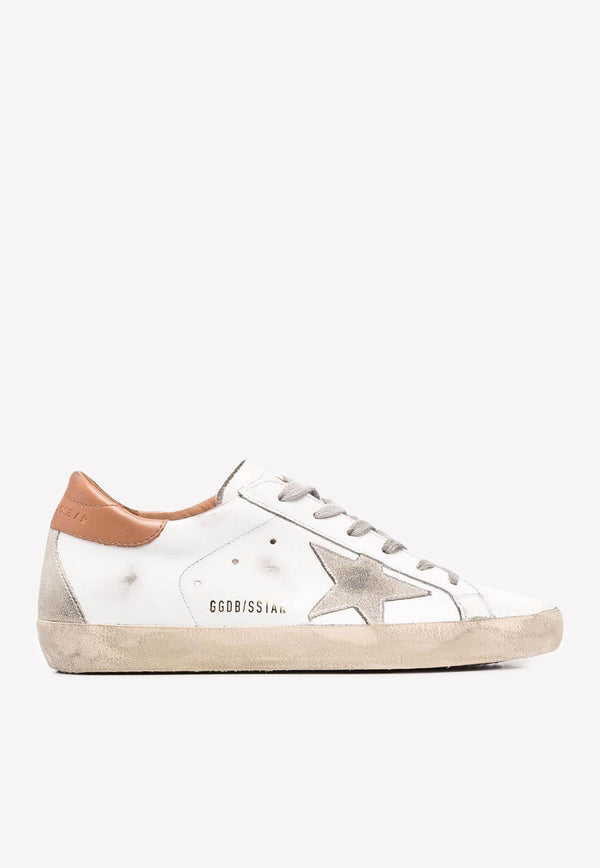 Golden Goose DB  Super-Star Distressed Sneakers with Suede Star GWF00102F00218210803 White