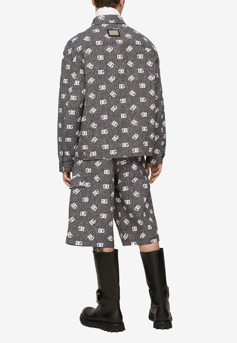 Dolce & Gabbana Logo-Embroidered Shorts Gray GWNYHT FJFAP S8350