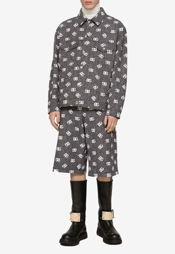 Dolce & Gabbana Logo-Embroidered Shorts Gray GWNYHT FJFAP S8350