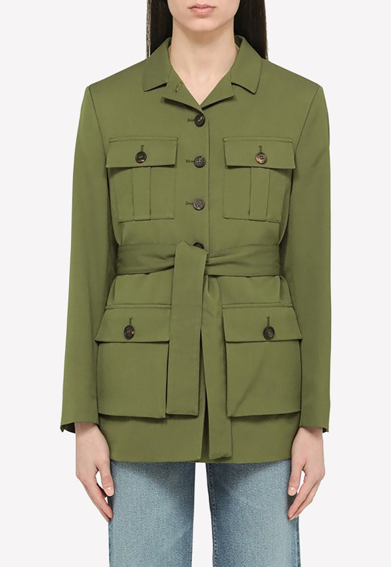 Golden Goose DB Field Jacket with Waist Belt GWP01328P000970/M_GOLDE-35465 Green