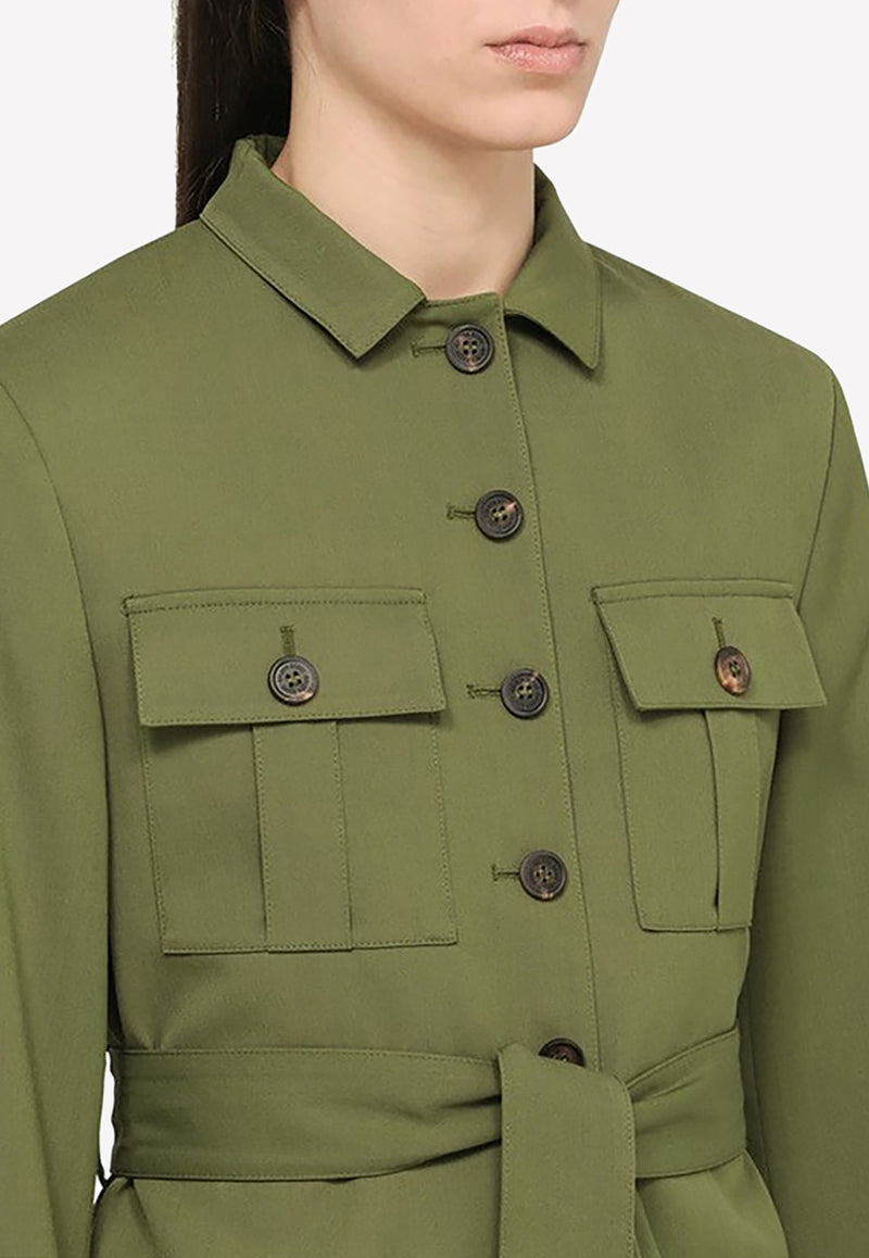 Field Jacket with Waist Belt