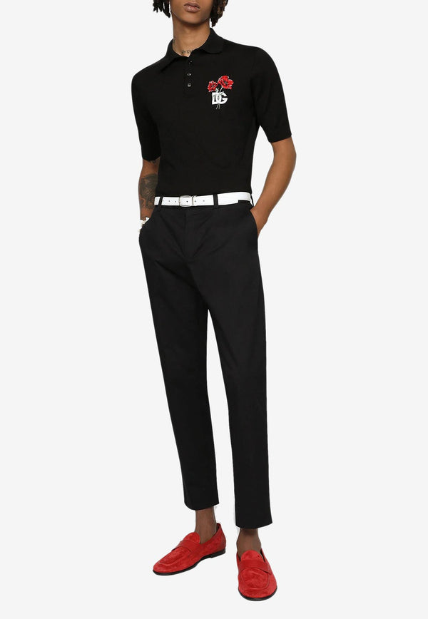 Dolce & Gabbana Stretch Chino Pants Black GY6IET FUFJR N0000