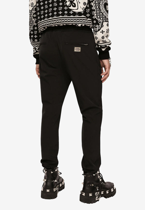 Dolce & Gabbana Drawstring Track Pants Black GYACET FURLI N0000