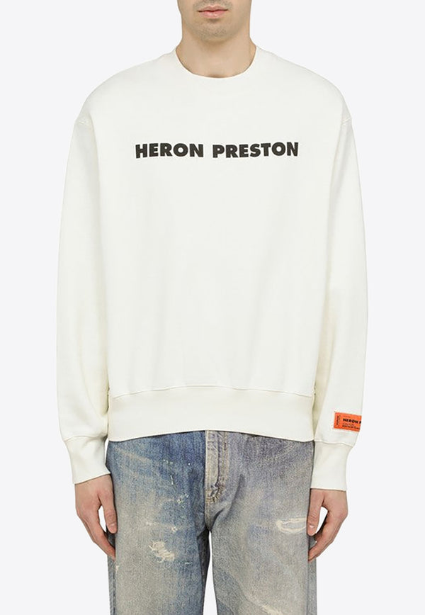 Heron Preston Slogan Logo Print Sweatshirt HMBA020S23JER007/M_HERON-0110 White