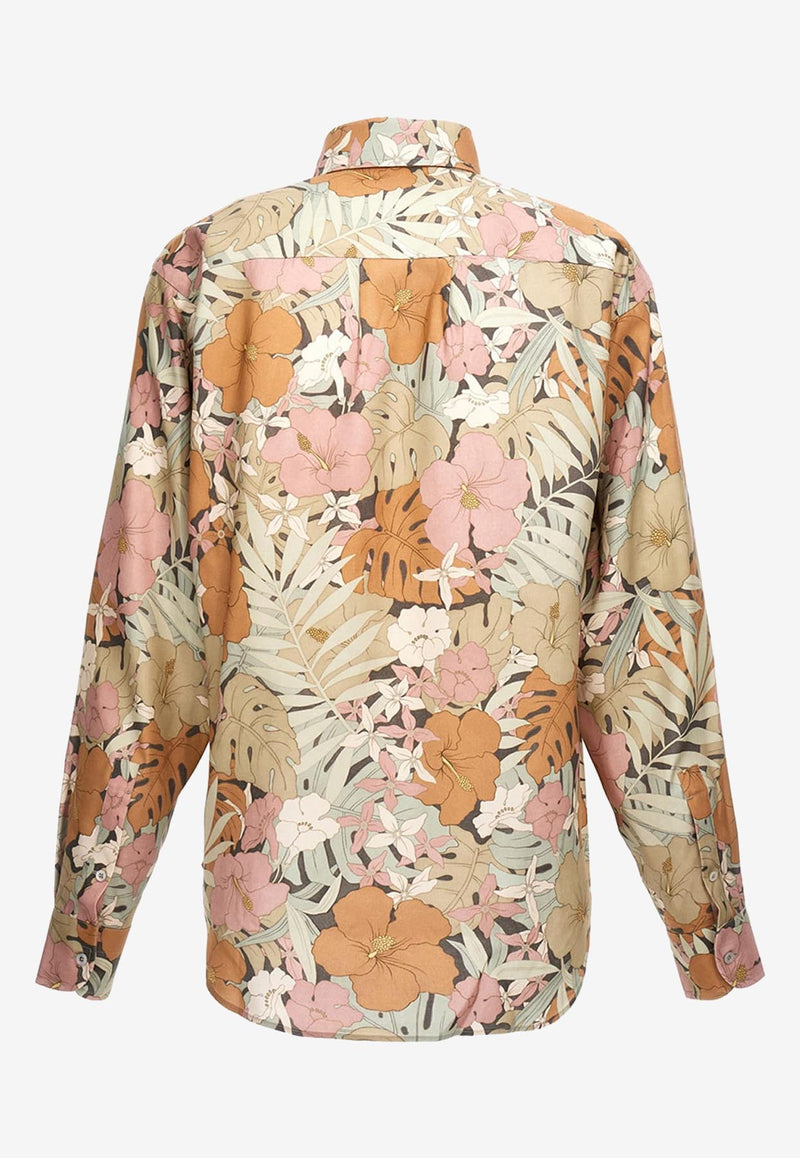 Tom Ford Floral Print Satin Shirt HRO001-FMT002S23 ZFGDP Multicolor