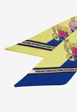 Versace The Fans Print Silk Scarf Tie Multicolor IBA0005 1A04531 5X000