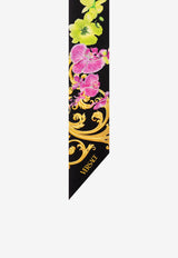 Versace Floral Print Silk Scarf IBA0005 1A06726 5B100 Multicolor