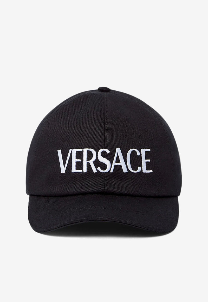 Versace Logo Embroidered Baseball Cap Black ICAP006 A234764 2B020
