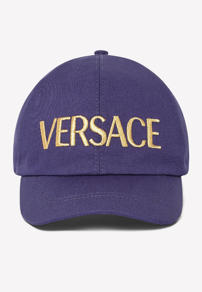 Versace Embroidered Logo Baseball Cap ICAP006 A234764 2U500 Royal Blue
