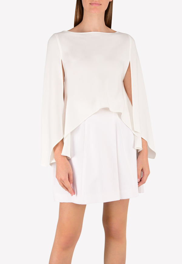 Irene Luft White Cape High-Low Top SSD17-BL01