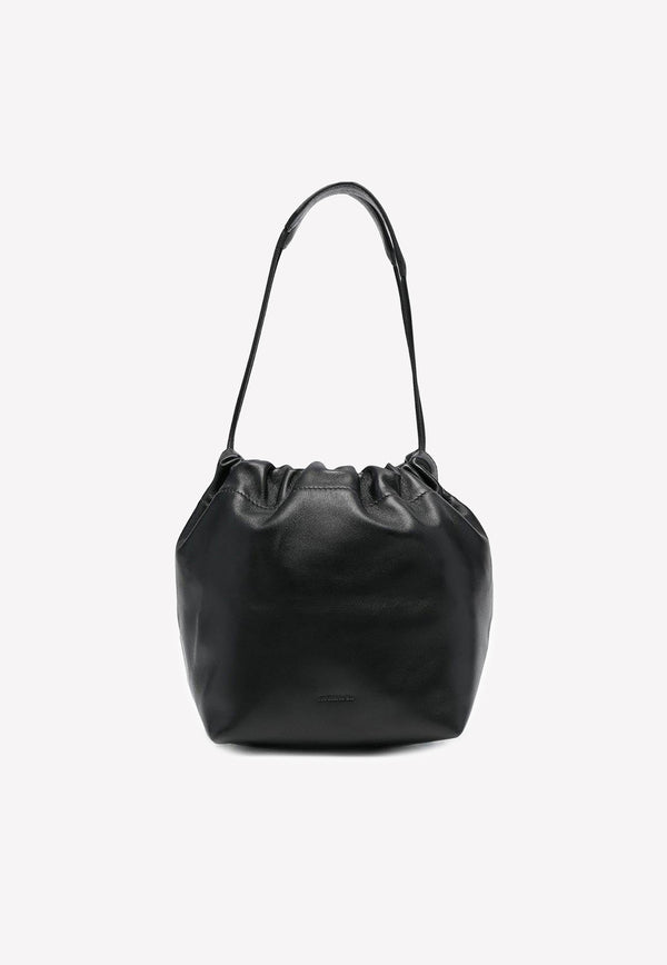 Jil Sander  Dumpling Bucket Bag in Nappa Leather J07WG0027P4846001 Black