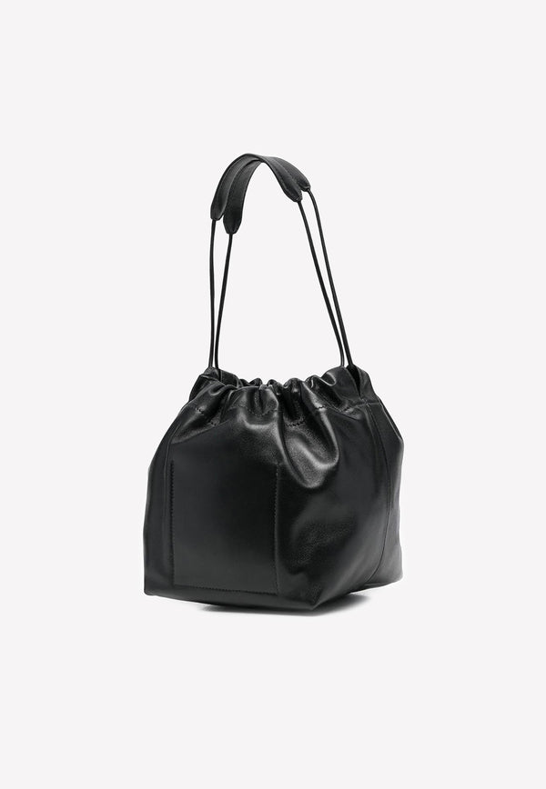 Jil Sander  Dumpling Bucket Bag in Nappa Leather J07WG0027P4846001 Black
