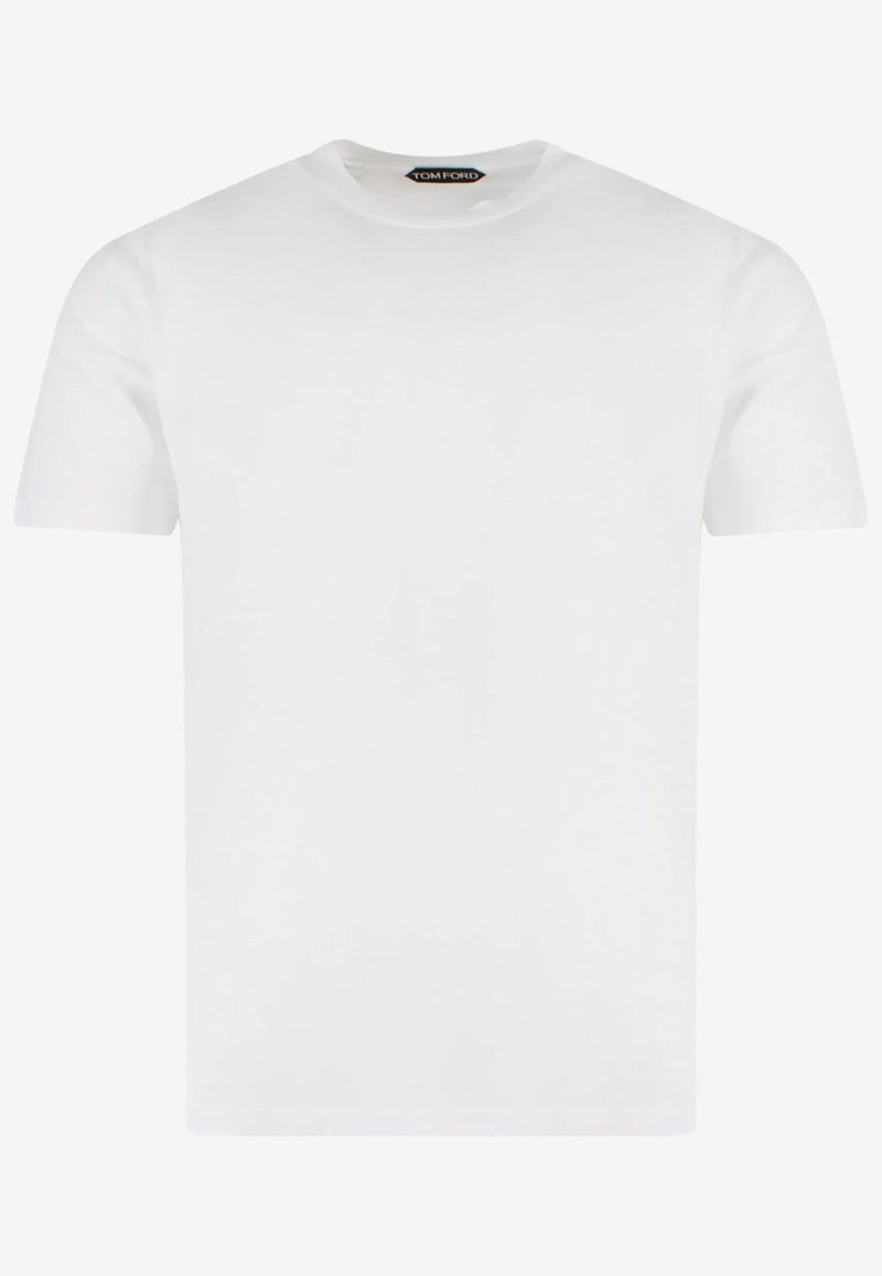 Tom Ford Crewneck Solid T-shirt White JCS004-JMT002S23 AW002
