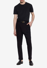 Tom Ford Crewneck Solid T-shirt Black JCS004-JMT002S23 LB999