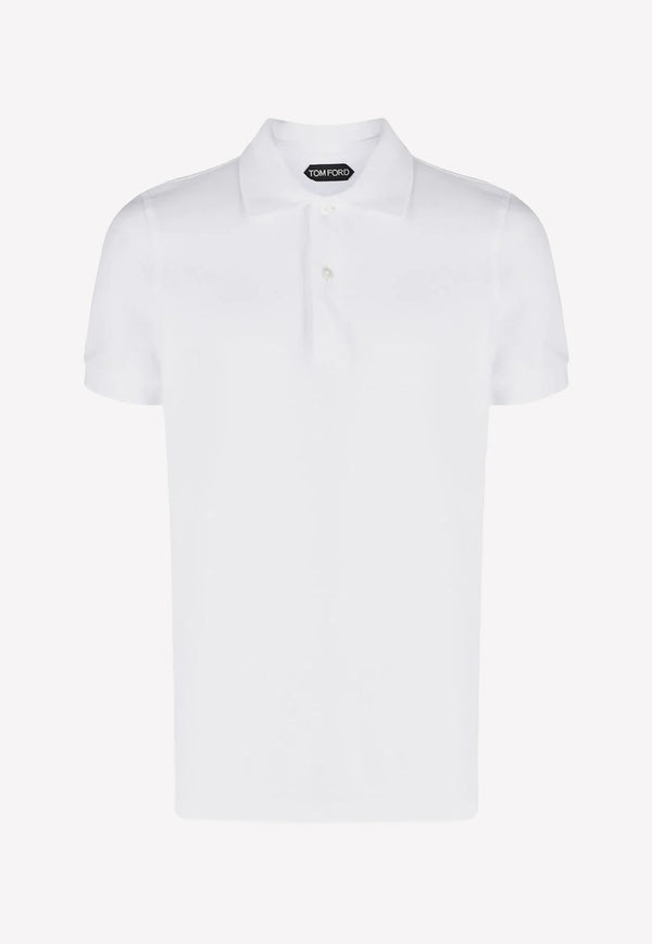 Tom Ford Short-Sleeved Polo T-shirt JPS002-JMC007S23 AW002 White