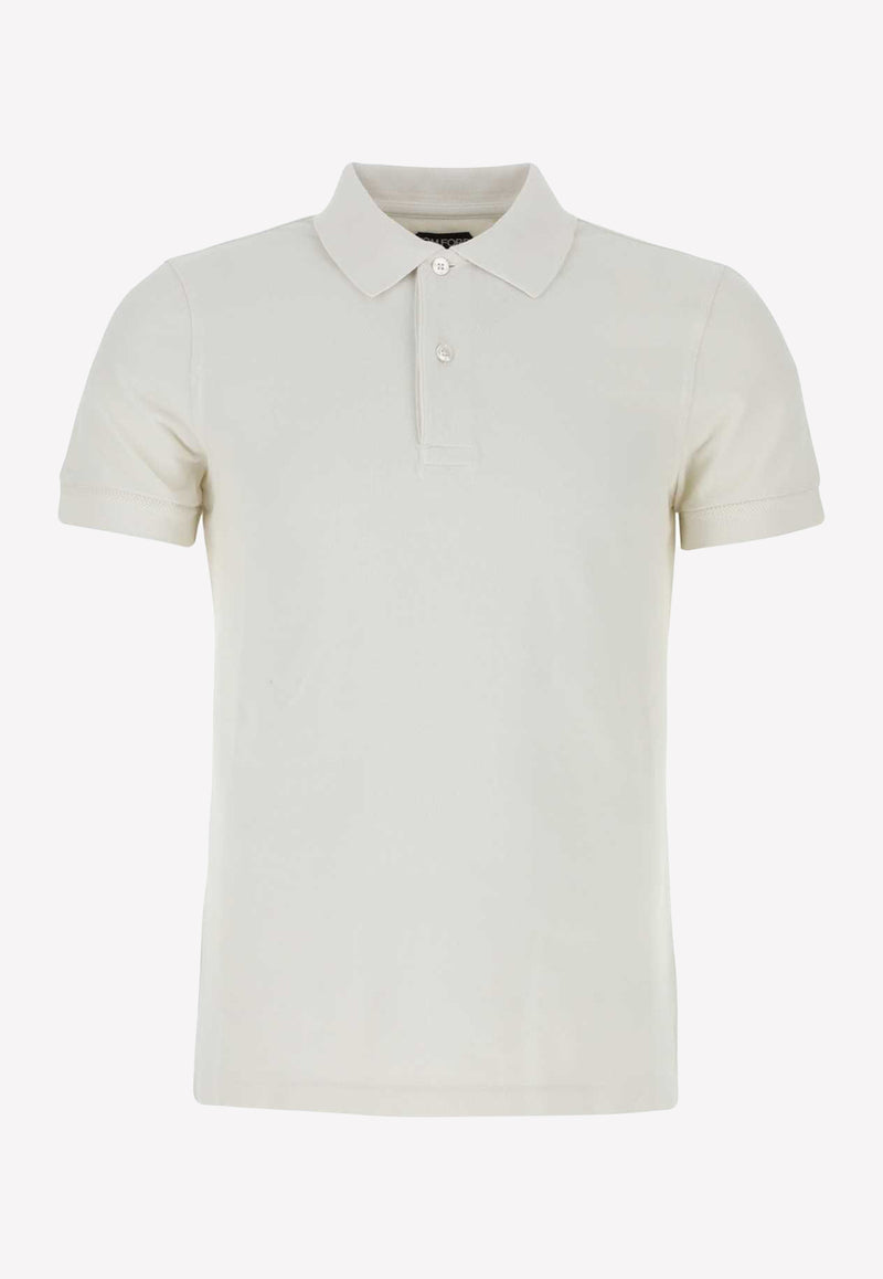 Tom Ford Short-Sleeved Polo T-shirt JPS002-JMC007S23 AW100 Gray