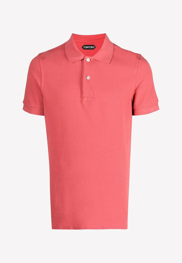 Tom Ford Short-Sleeved Polo T-shirt JPS002-JMC007S23 ER150 Pink