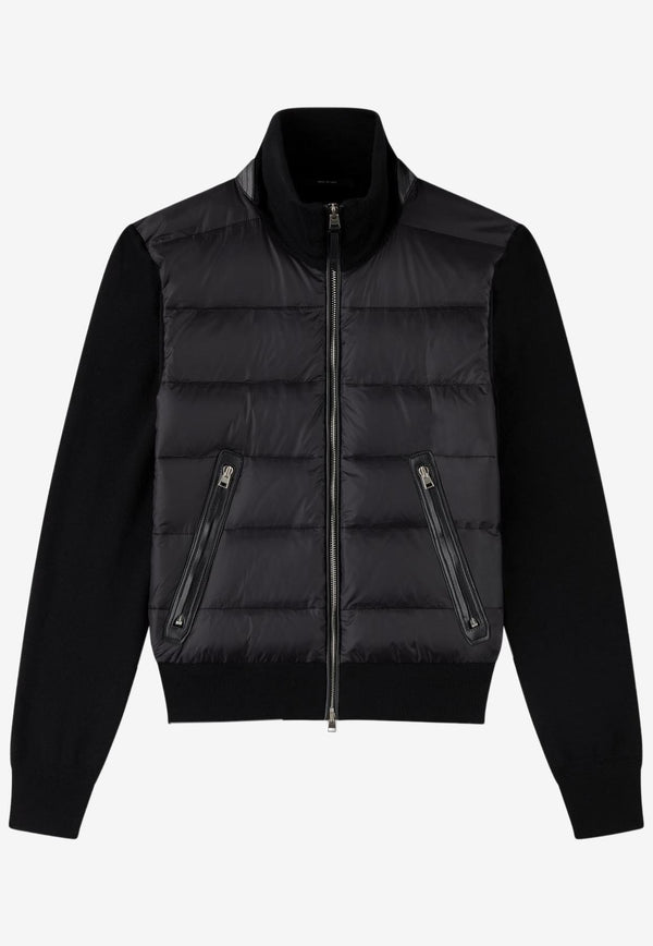 Tom Ford Zip-Up Down-Front Jacket KZY001-YMW011S23 LB999 Black