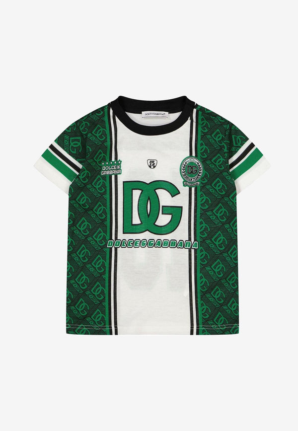 Dolce & Gabbana Kids Babies Logo Jersey T-shirt Multicolor L1JTEY G7HWS HV4IK