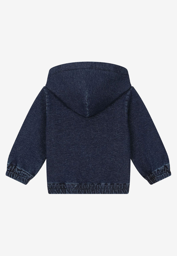 Dolce & Gabbana Kids Baby Boys Zip-Up Denim Hoodie Blue L1JWCN G7BVO S9000