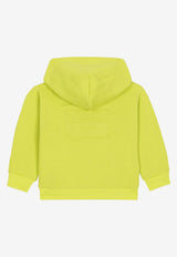 Dolce & Gabbana Kids Baby Boys Logo-Embroidered Zip-Up Hoodie Green L1JWHL G7H6I V0334