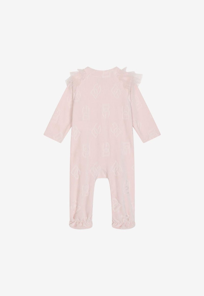 Dolce & Gabbana Kids Baby Girls Two-Piece Chenille Gift Set Pink L2JG21 G7G4C F3721